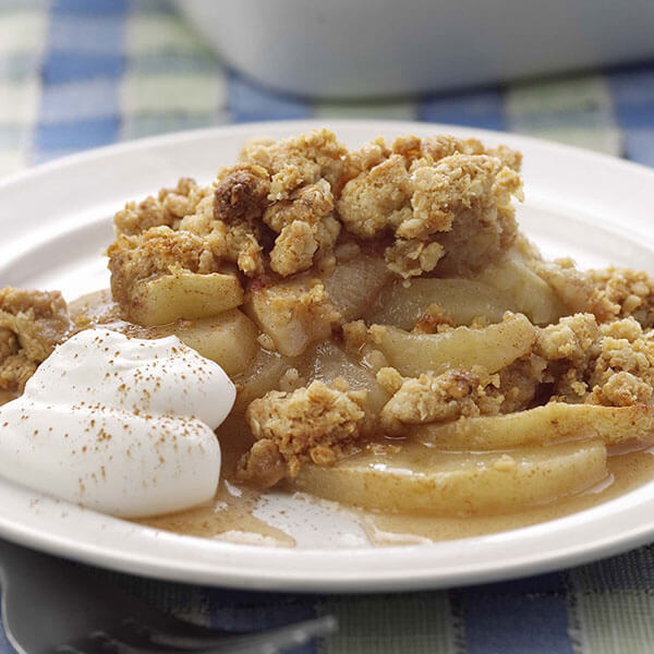 Crumble de pommes aux flocons d’avoine et beurre de cacahuètes – Recipes