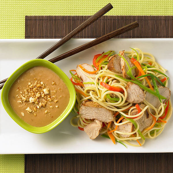 Nouilles asiatiques à la dinde sauce cacahuètes – Recipes
