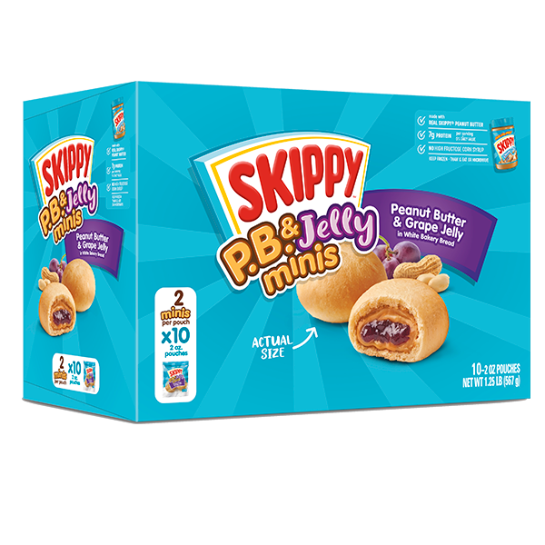 SKIPPY® P.B. & Jelly Minis Peanut Butter & Grape Jelly